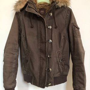 Old Navy Brown Fur Coat 4/$15 💕